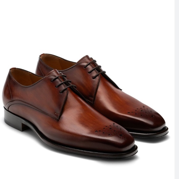 Magnanni 'Merrion' Medallion Cognac 
Toe Derby size 8 men - Picture 2 of 9